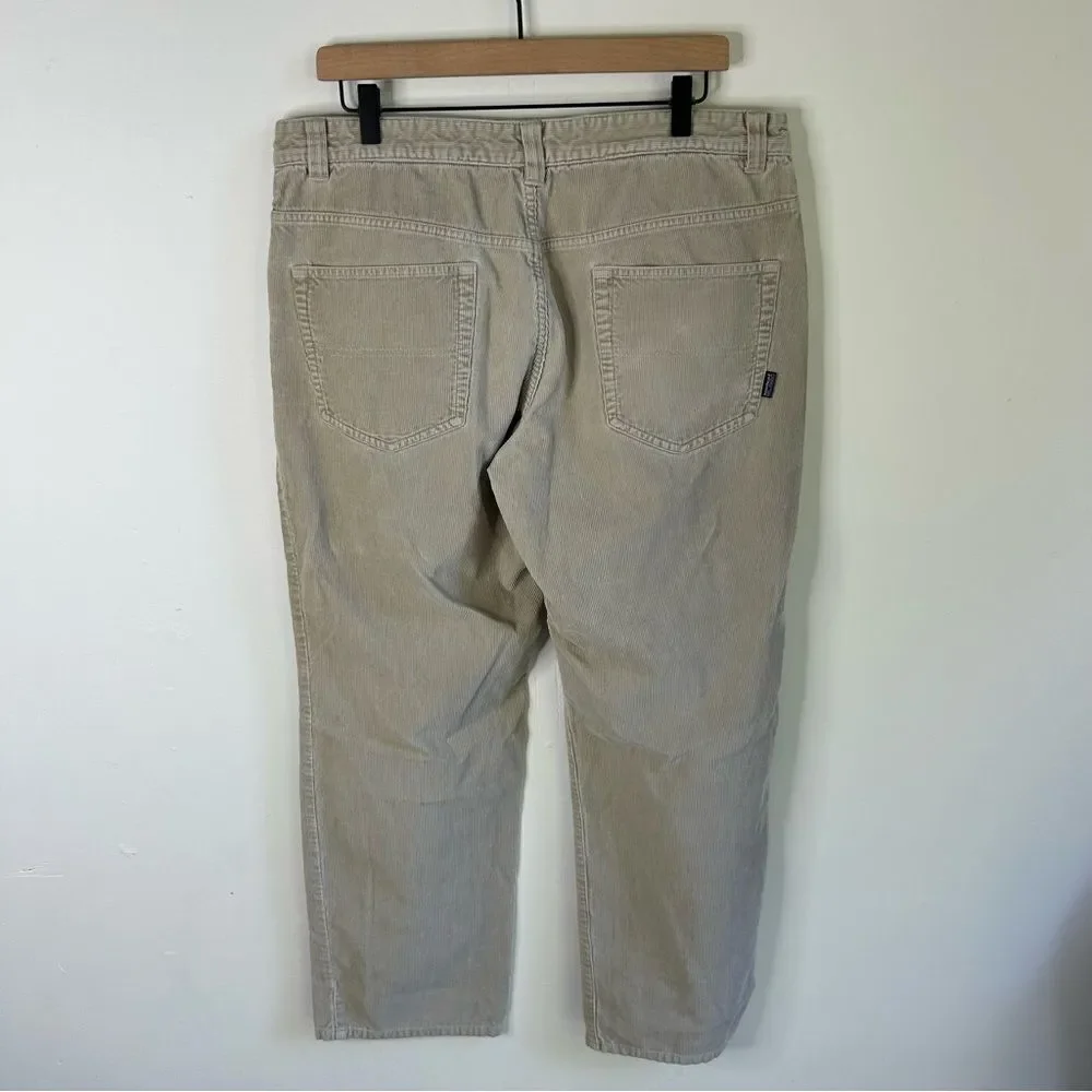Patagonia Tan Corduroy Pants Straight Leg